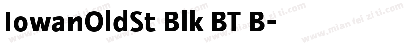 IowanOldSt Blk BT B字体转换